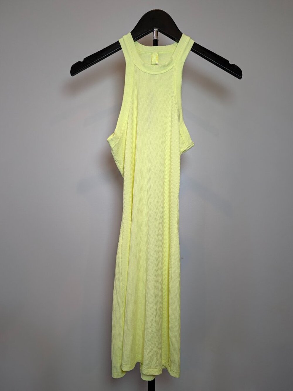SKIMS Women XS Soft Lounge High Crewneck Tank Dress Womens Lemonade Sleeveless